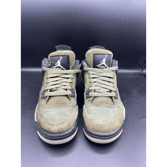 Air Jordan 4 Retro SE \'Craft Olive\' (GS) SZ 4.5Y / Women’s 6 (FB9928-200) CLEAN main image 9